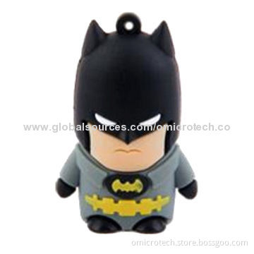 Cartoon USB Flash Drive, 64, 128, 256, 512MB, 1, 2, 4 and 8GB Capacities